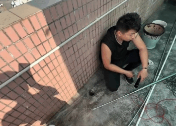 M2809004 Rescuing a dog that fell down a pipe about 10cm in diameter was surprisingly difficult.