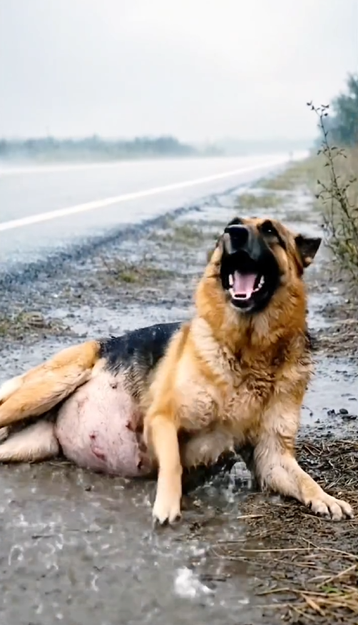 P30.12Kind Hearted Lady Rescues Poor Pregnant Mother Dog in Rain_part2