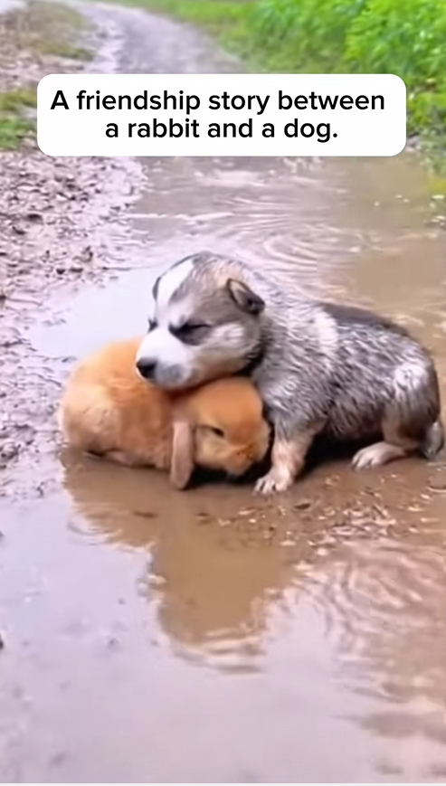 M2912038_friendship story between rabbit dog. #husky #Siberian…_part2