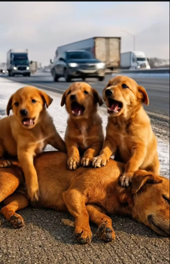 M3112015_Kind-Hearted Lady Rescues a Poor Unconscious Mother Dog and Her Puppies on the Roadside �✨_part2